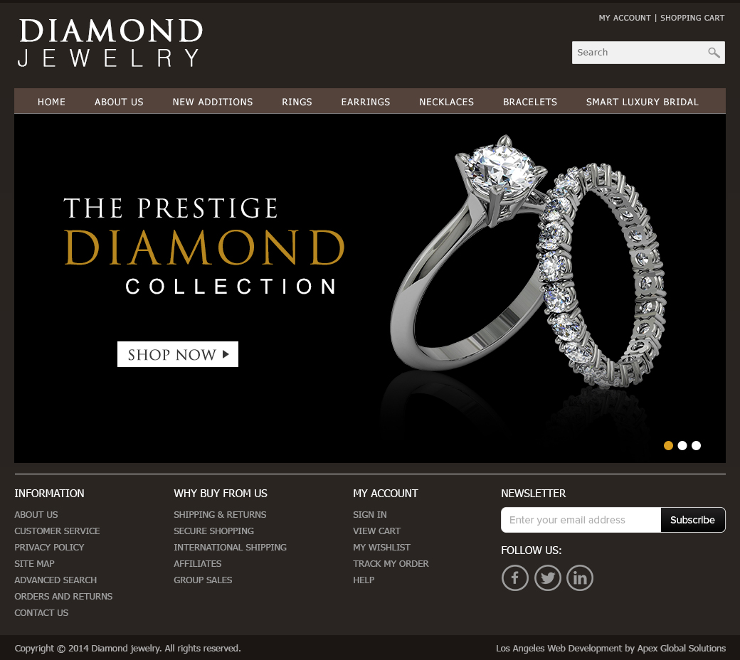 Choose Jewelry Website Design | Custom Jewelry Website Design | Los Angeles